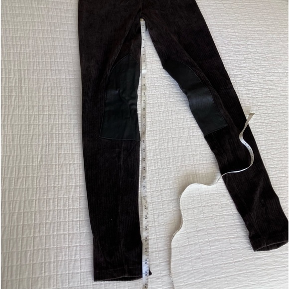 Vince brown corduroy riding pant w/leather patches - Picture 9 of 9